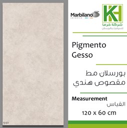 Show details for Indian Matt Porcelain tile 60x120cm Pigmento Gesso Picture of Indian Matt Porcelain tile 60x120cm Pigmento Gesso